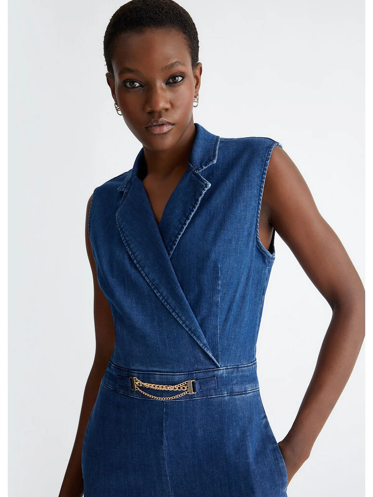 LIU JO BLUE DENIM Abito Donna  UA4106D4611 78193 Blu - Image 2