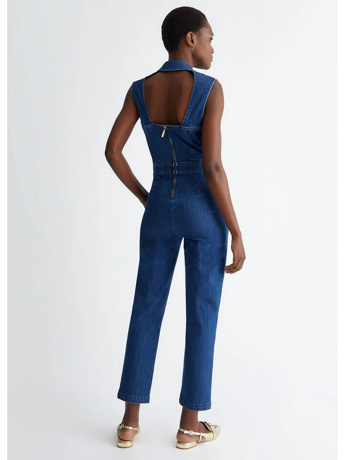 LIU JO BLUE DENIM Abito Donna  UA4106D4611 78193 Blu - Image 4