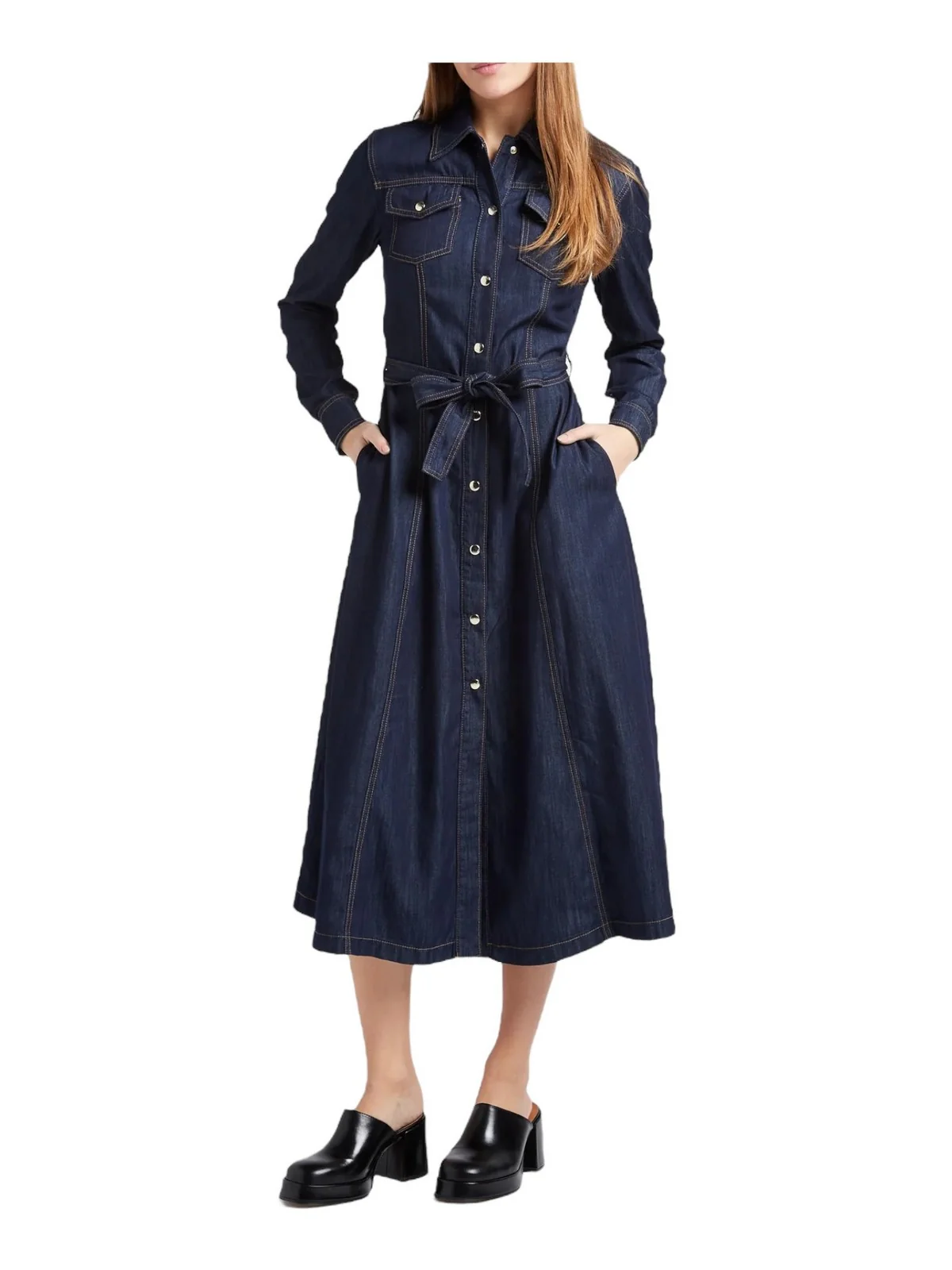 LIU JO BLUE DENIM Abito Donna  UA4225D3202 77000 Blu - Image 2