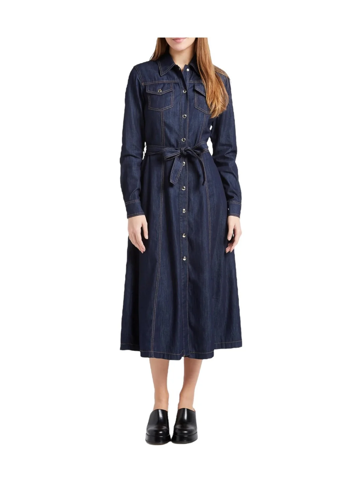 LIU JO BLUE DENIM Abito Donna  UA4225D3202 77000 Blu - Image 3