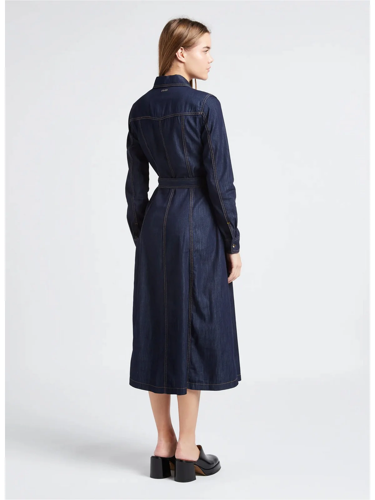LIU JO BLUE DENIM Abito Donna  UA4225D3202 77000 Blu - Image 4