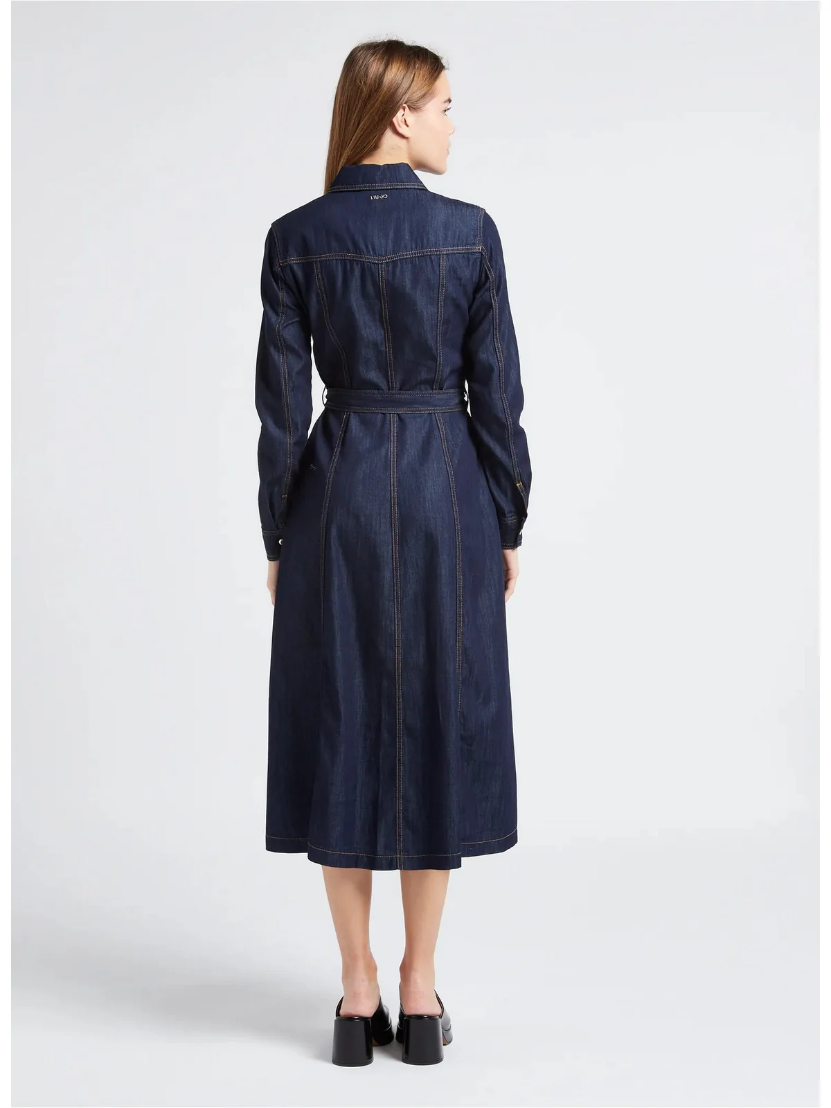 LIU JO BLUE DENIM Abito Donna  UA4225D3202 77000 Blu - Image 5