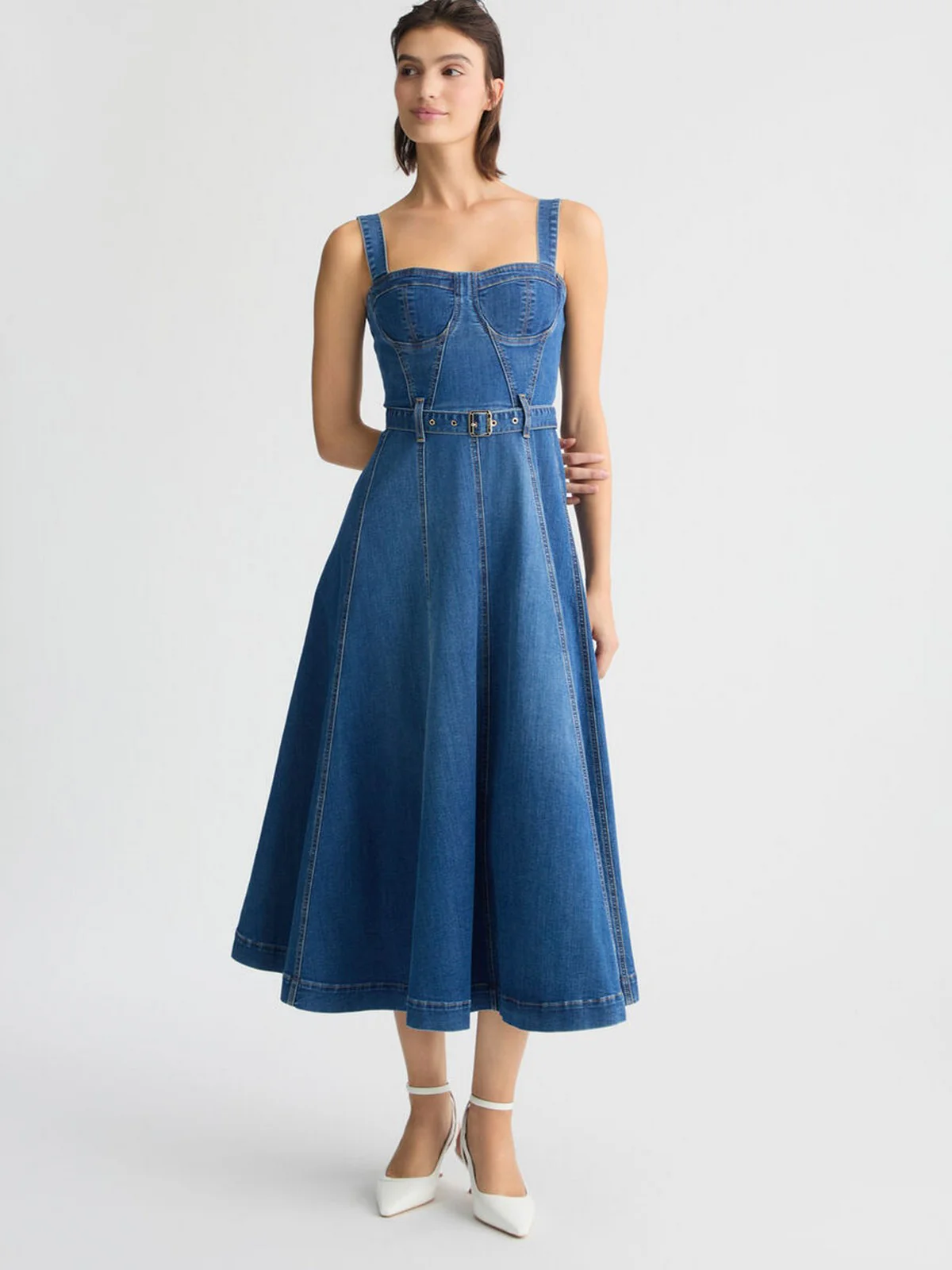 LIU JO BLUE DENIM Abito Donna  UA5090D4925 78809 Blu - Image 2