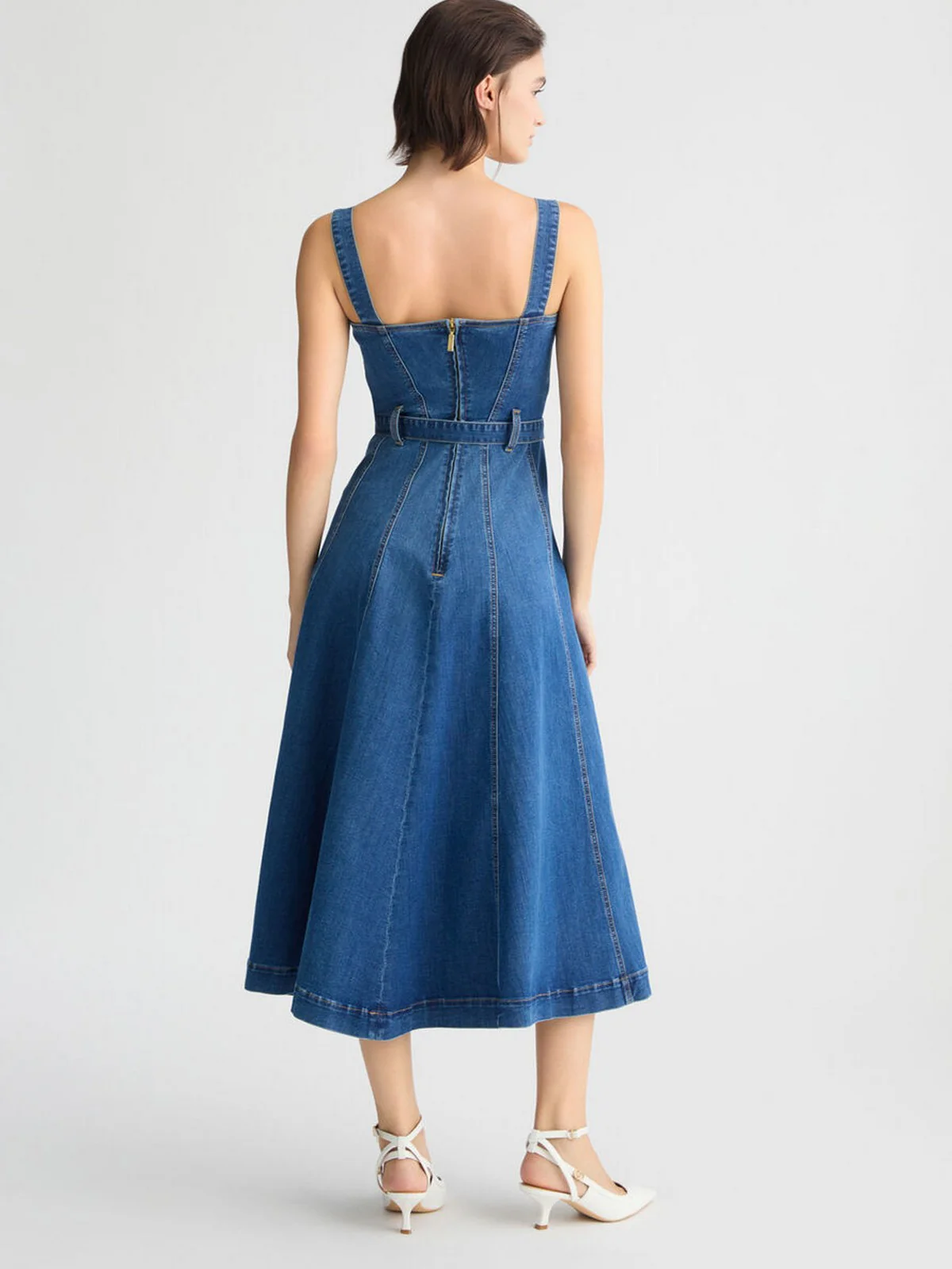 LIU JO BLUE DENIM Abito Donna  UA5090D4925 78809 Blu - Image 3