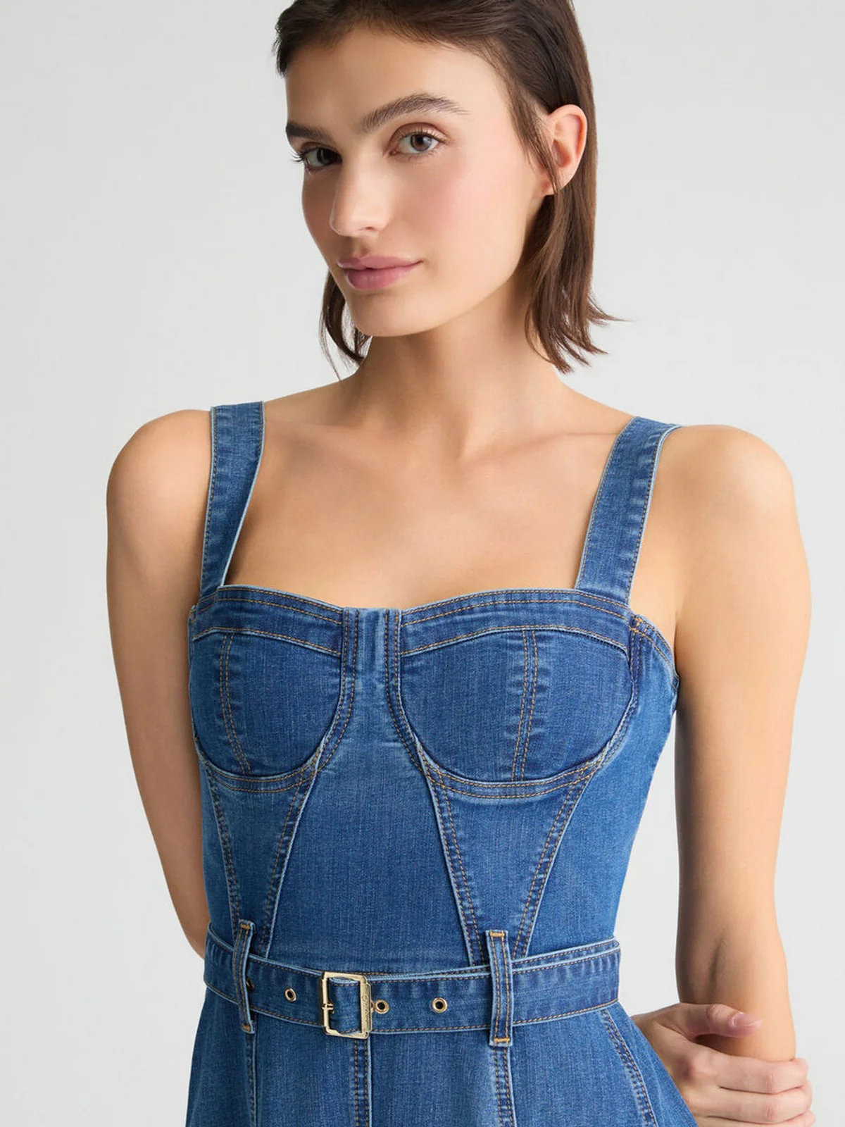 LIU JO BLUE DENIM Abito Donna  UA5090D4925 78809 Blu - Image 4