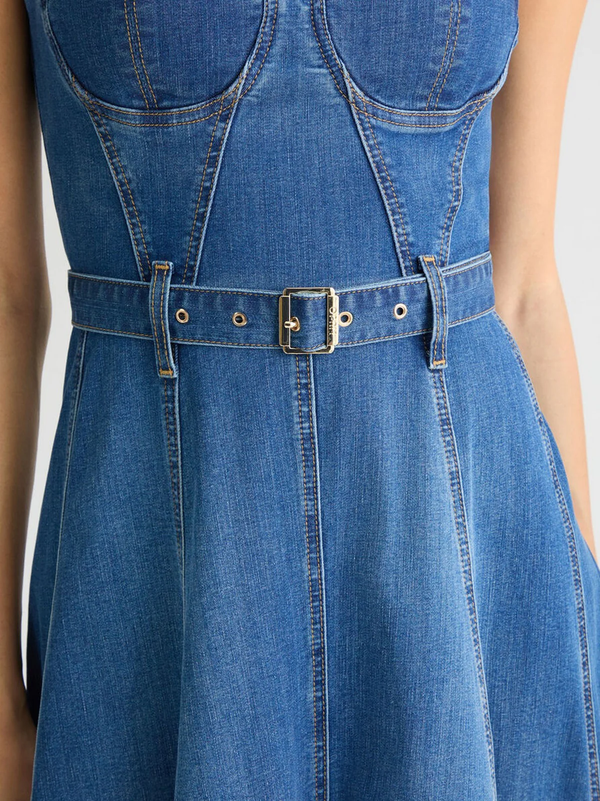 LIU JO BLUE DENIM Abito Donna  UA5090D4925 78809 Blu - Image 5