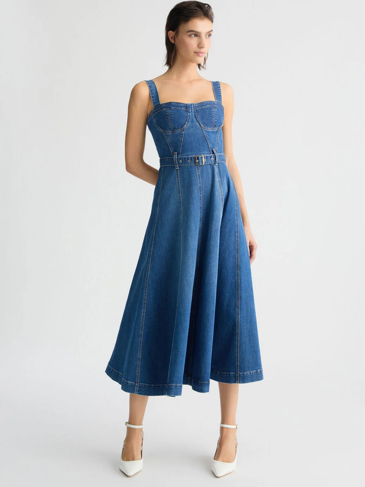 LIU JO BLUE DENIM Abito Donna  UA5090D4925 78809 Blu - Image 7