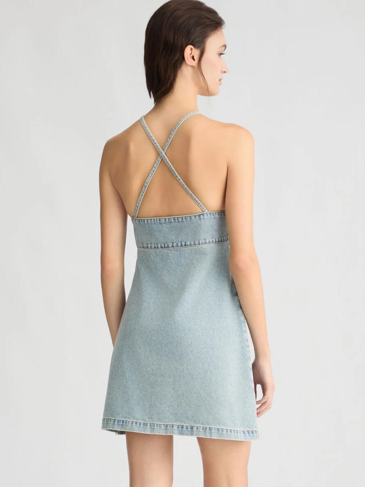 LIU JO BLUE DENIM Abito Donna  UA5103D0239 78817 Blu - Image 3