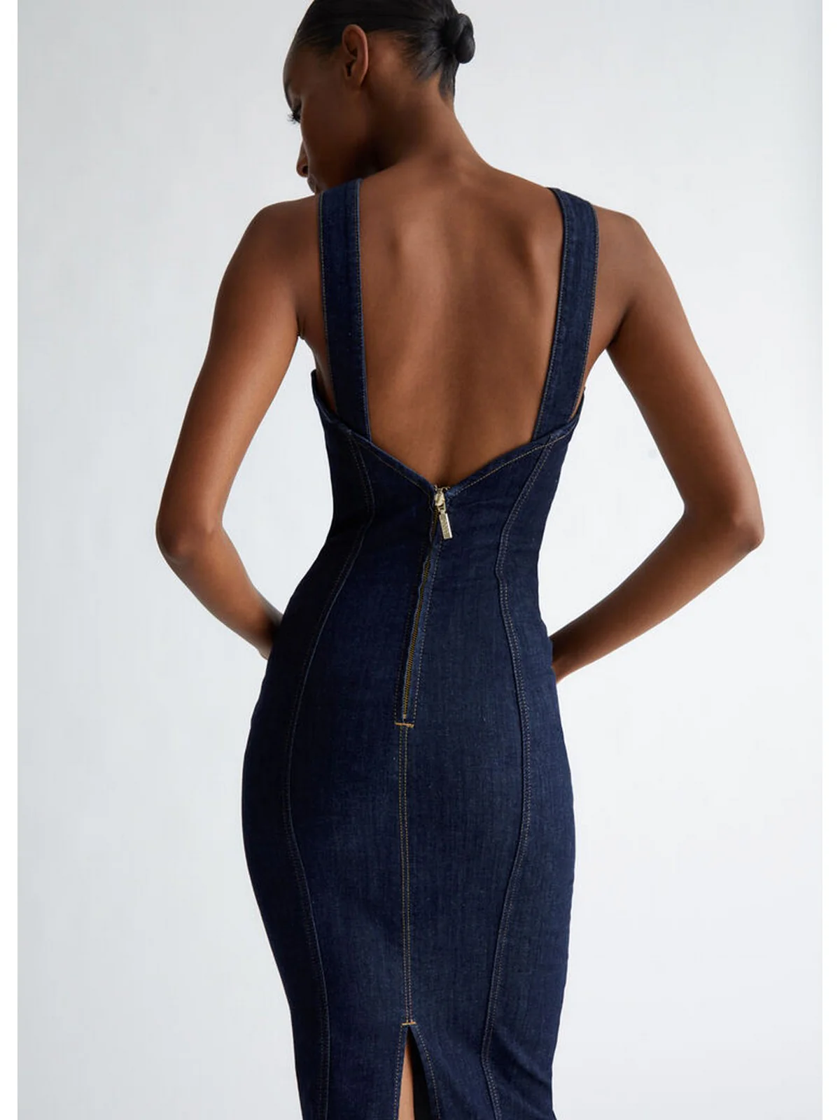 LIU JO BLUE DENIM Abito Donna  UF4156D4925 77000 Blu - Image 3