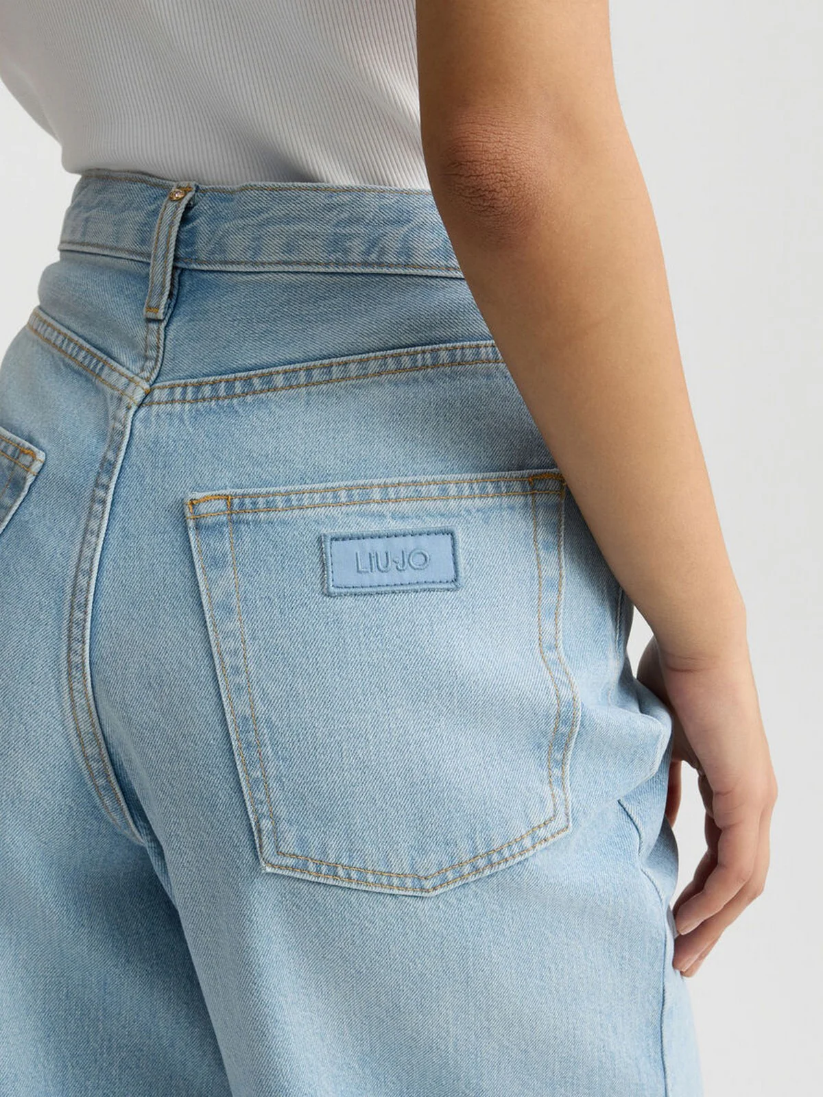 LIU JO BLUE DENIM Bermuda Donna  UA5187D4854 78840 Blu - Image 6
