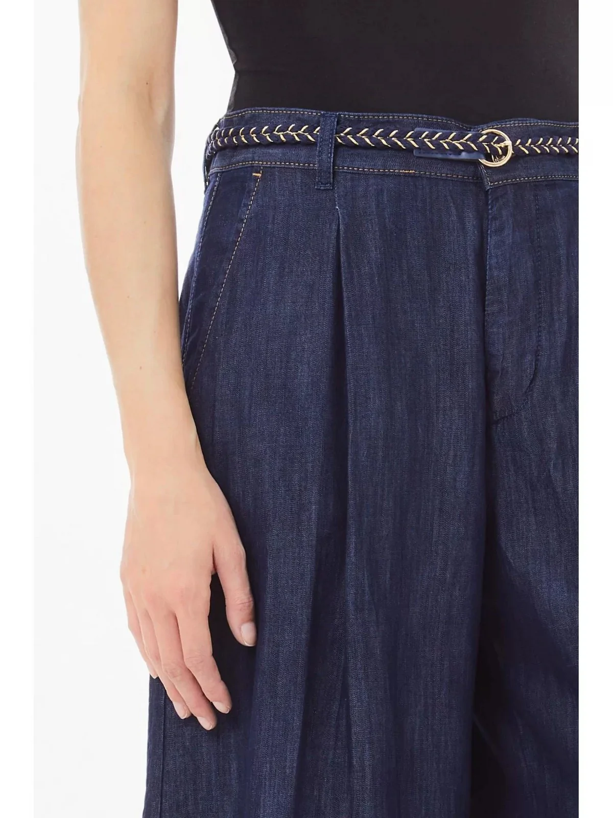 LIU JO BLUE DENIM Bermuda Donna  UA5213D3202 78831 Blu - Image 4