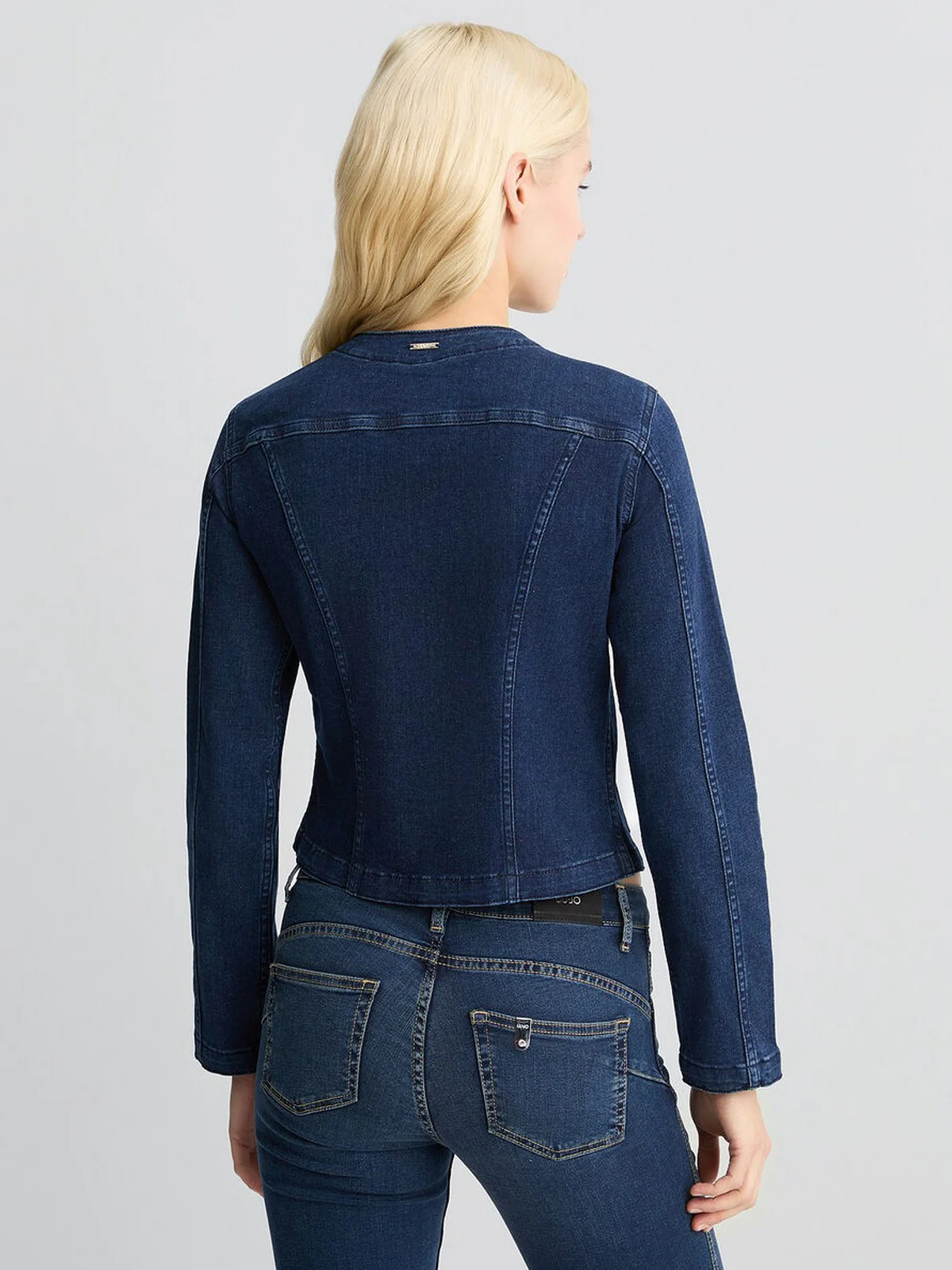 LIU JO BLUE DENIM Giacca Donna  UA5085D4925 78816 Blu - Image 3