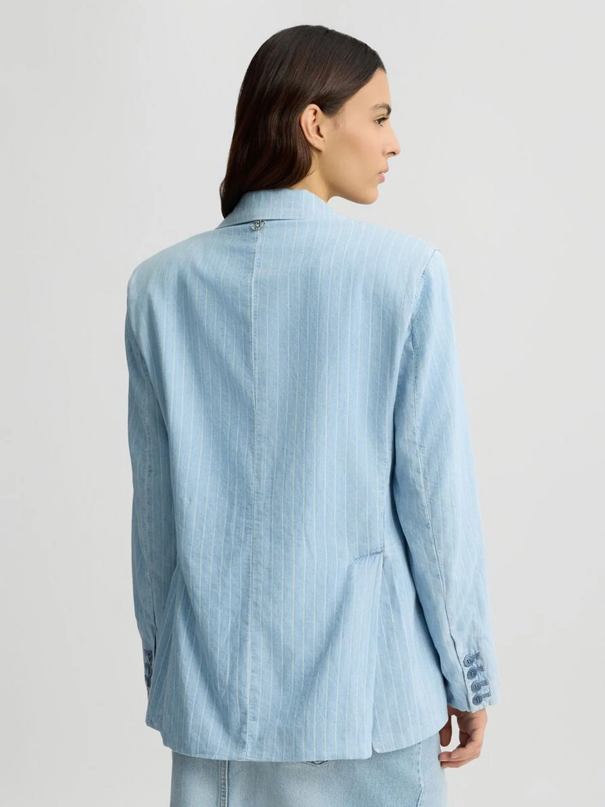 LIU JO BLUE DENIM Giacca Donna  UA5121D4989 78822 Blu - Image 3