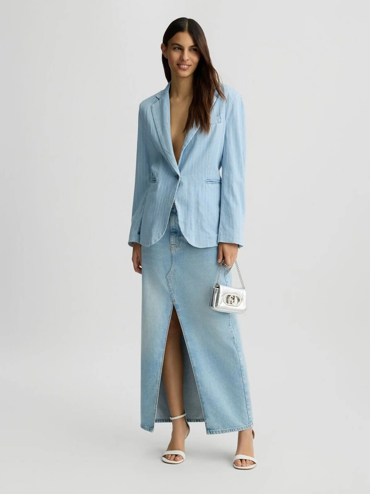 LIU JO BLUE DENIM Giacca Donna  UA5121D4989 78822 Blu - Image 7