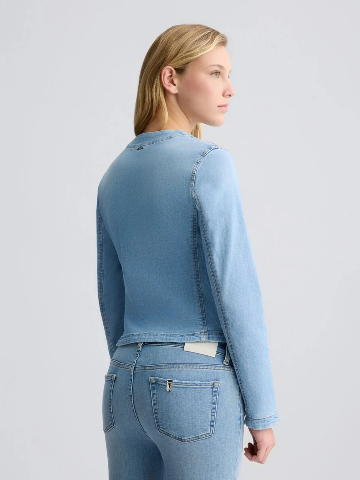 LIU JO BLUE DENIM Giacca Donna  UA5135D4448 78861 Blu - Image 3