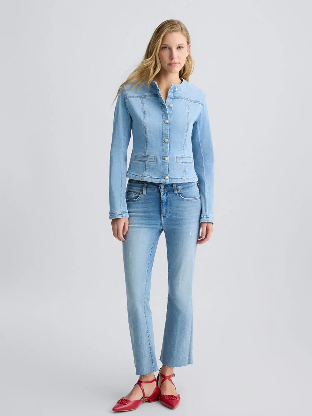 LIU JO BLUE DENIM Giacca Donna  UA5135D4448 78861 Blu - Image 7