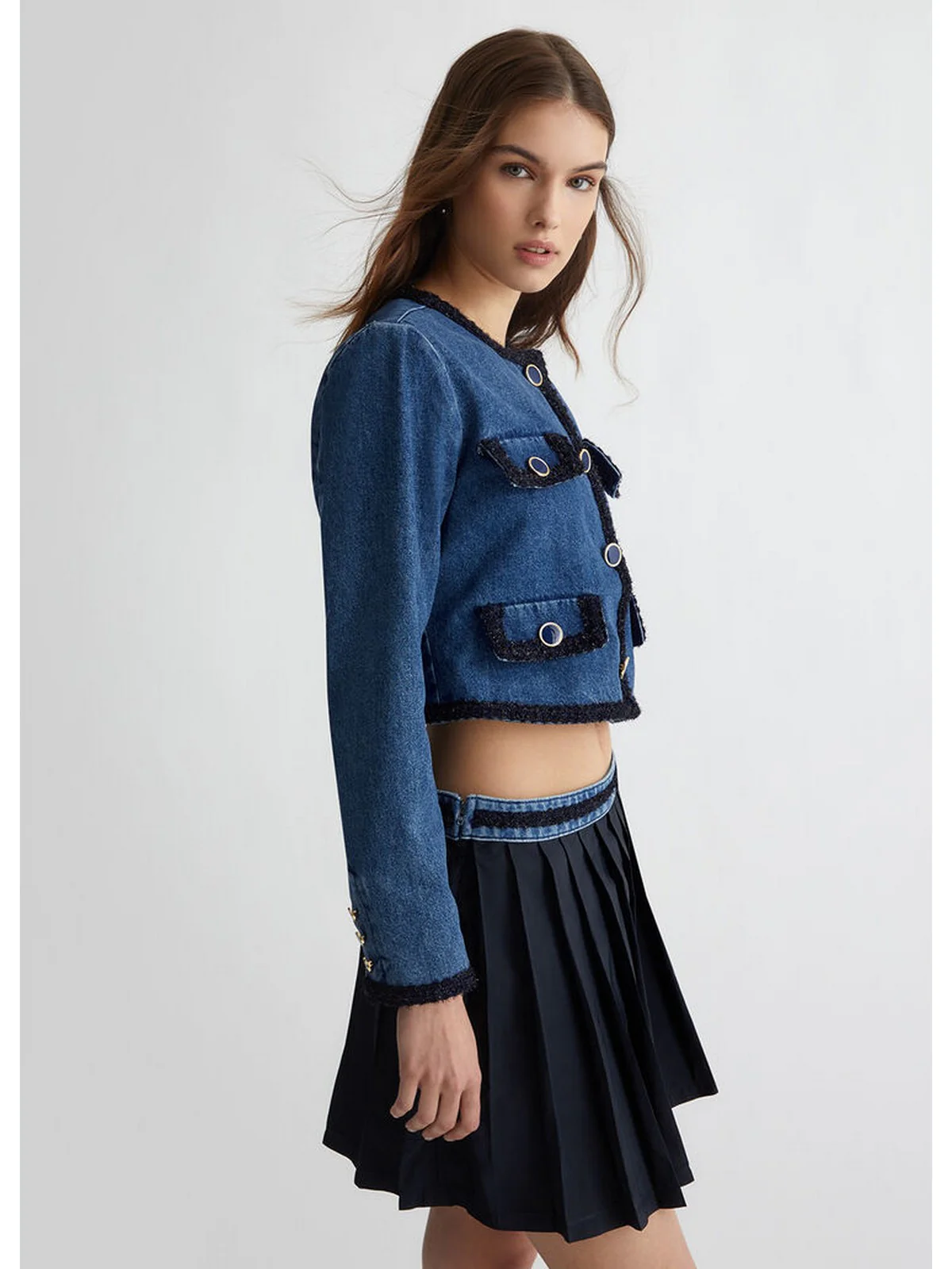 LIU JO BLUE DENIM Giacca Donna  UF4136D4929 78767 Blu - Image 2