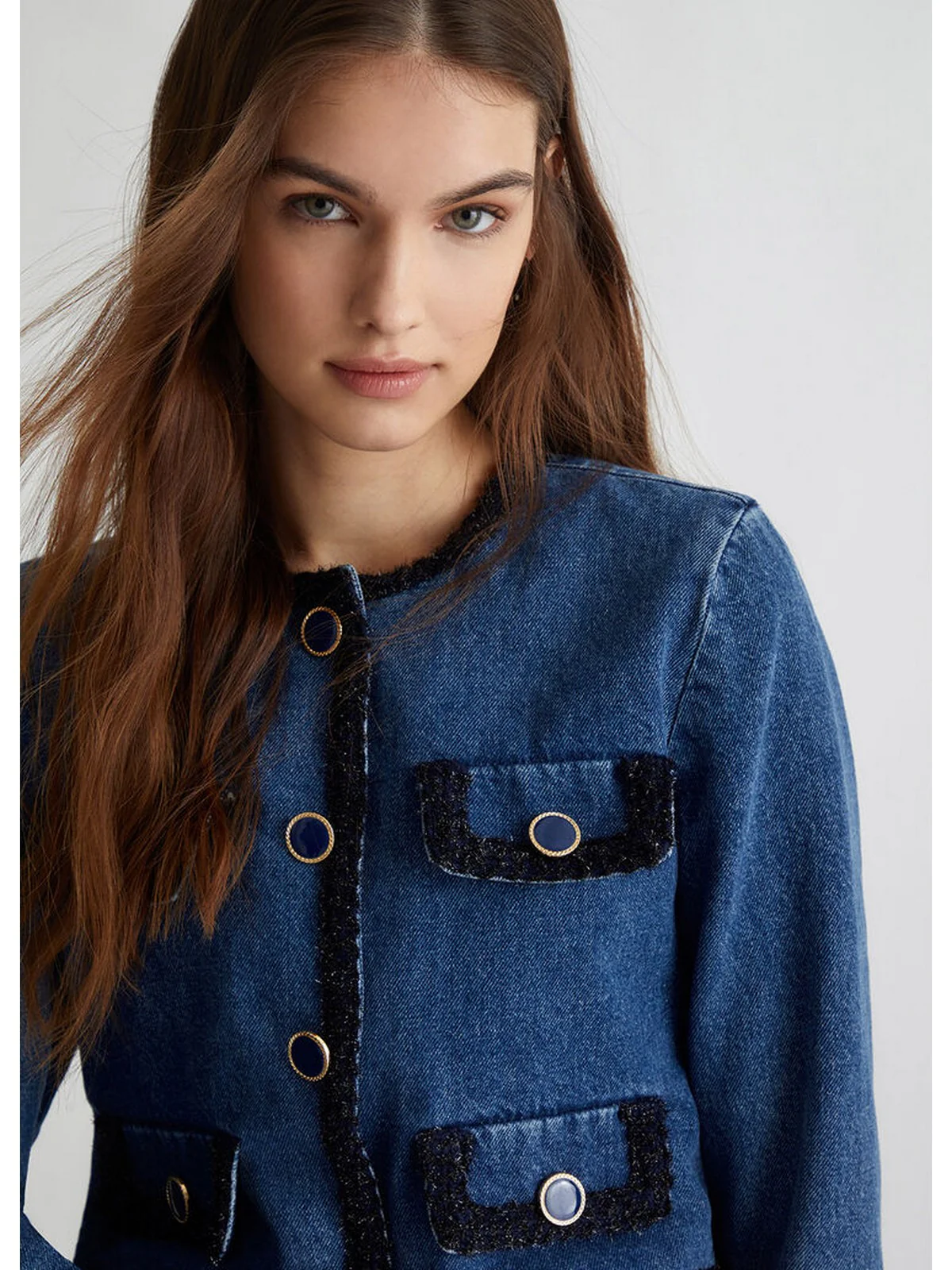 LIU JO BLUE DENIM Giacca Donna  UF4136D4929 78767 Blu - Image 4