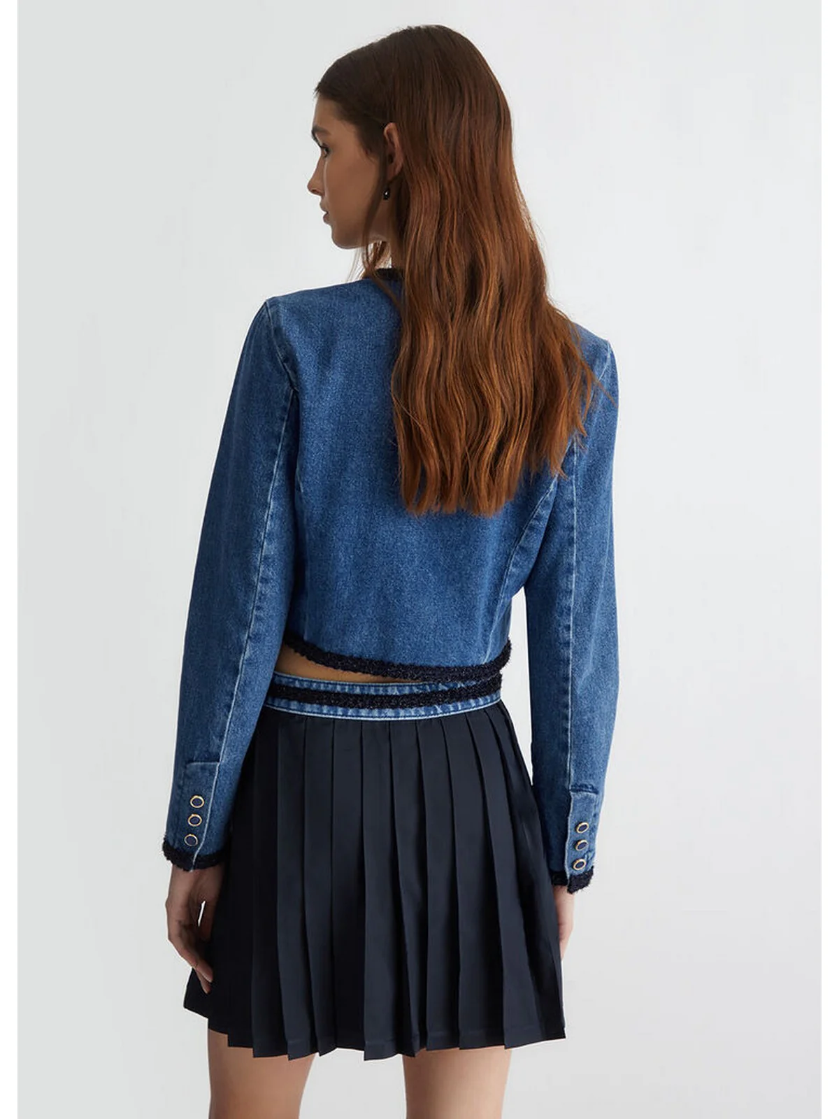 LIU JO BLUE DENIM Giacca Donna  UF4136D4929 78767 Blu - Image 5