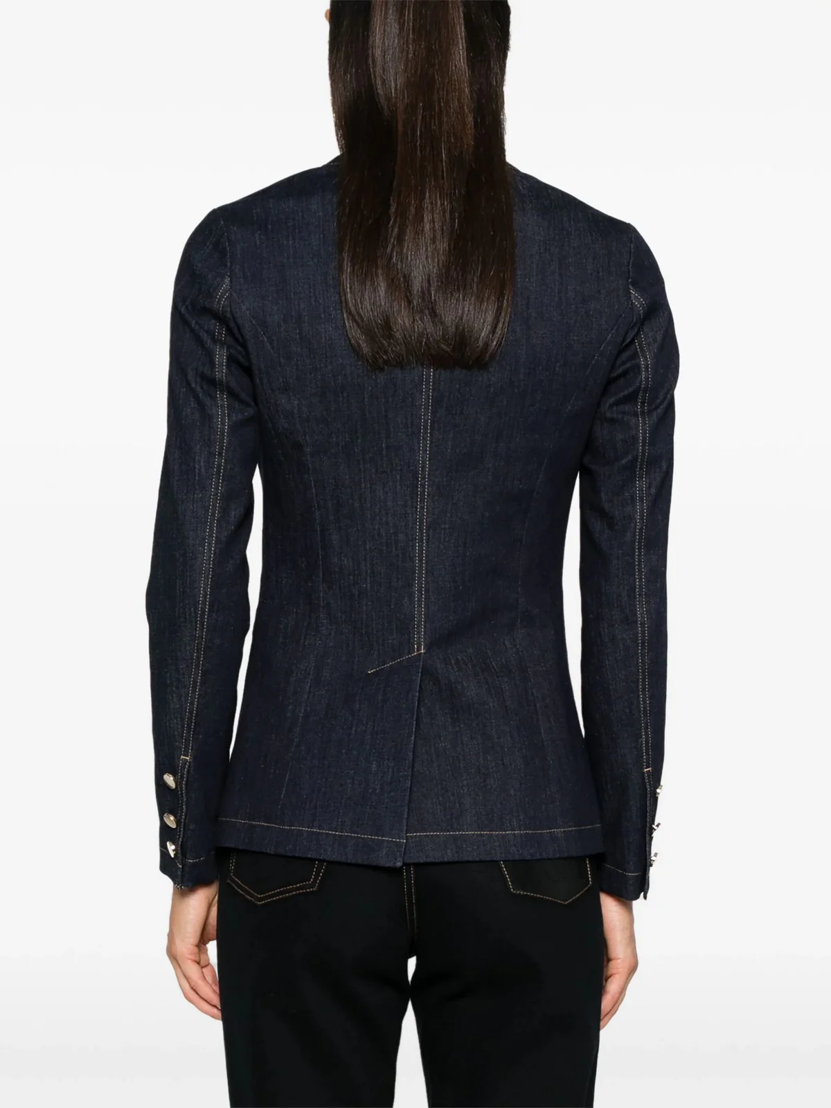 LIU JO BLUE DENIM Giacca Donna  UF4157D4925 77000 Blu - Image 3