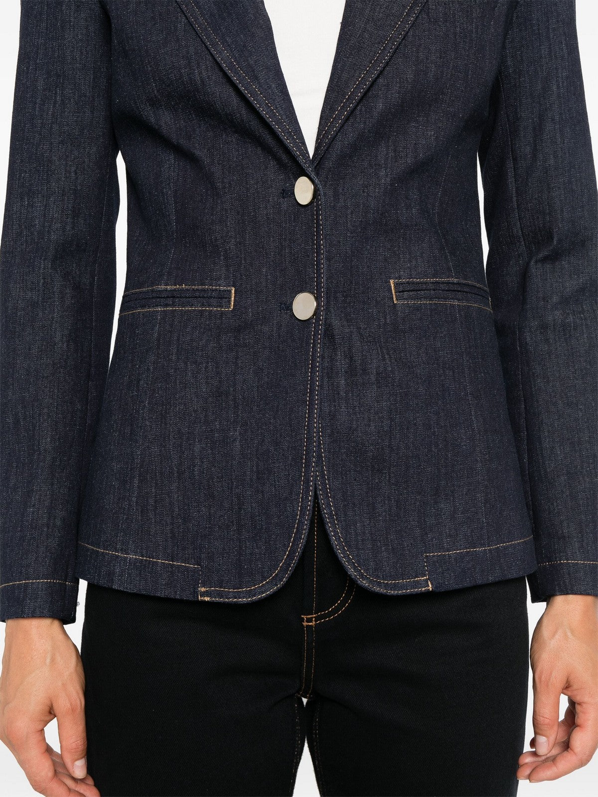 LIU JO BLUE DENIM Giacca Donna  UF4157D4925 77000 Blu - Image 4