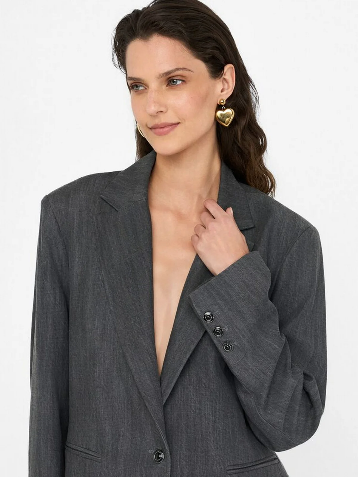 LIU JO BLUE DENIM Giacca Donna UF5141D0266 87457 Den.Grey tailoring w - Image 3
