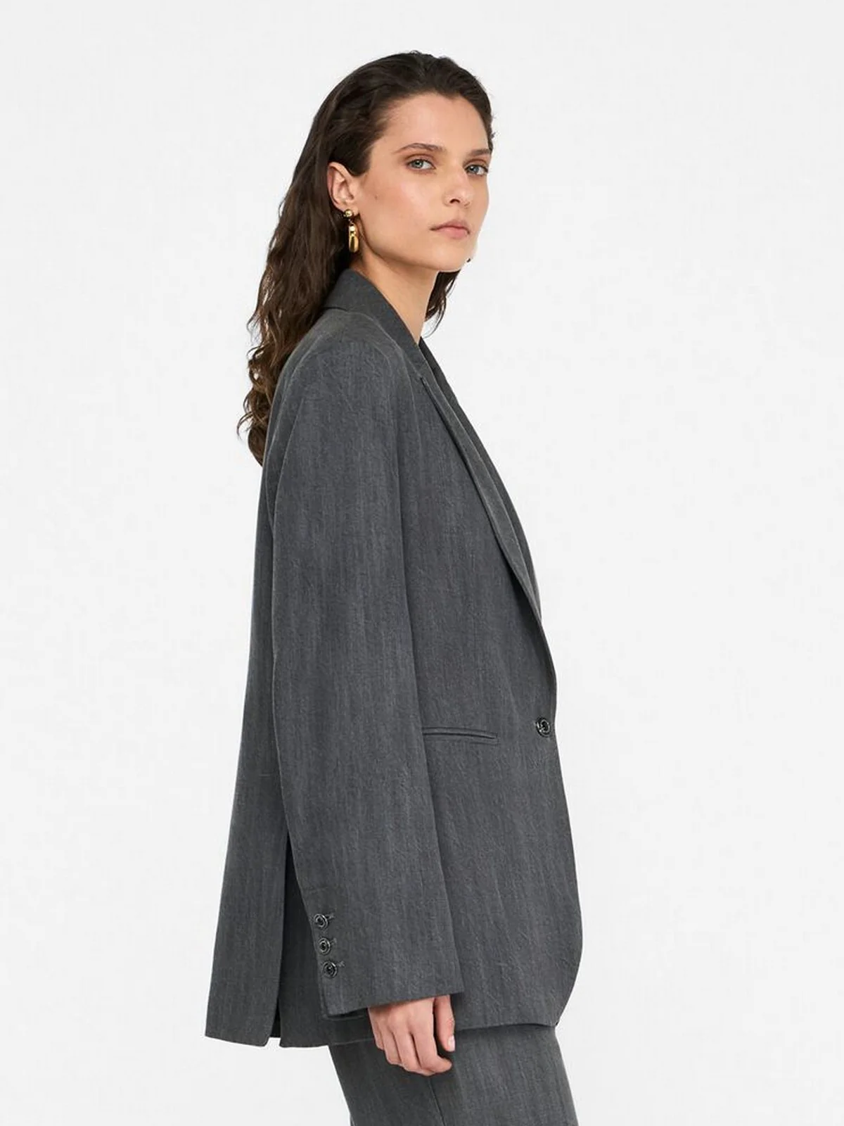 LIU JO BLUE DENIM Giacca Donna UF5141D0266 87457 Den.Grey tailoring w - Image 4
