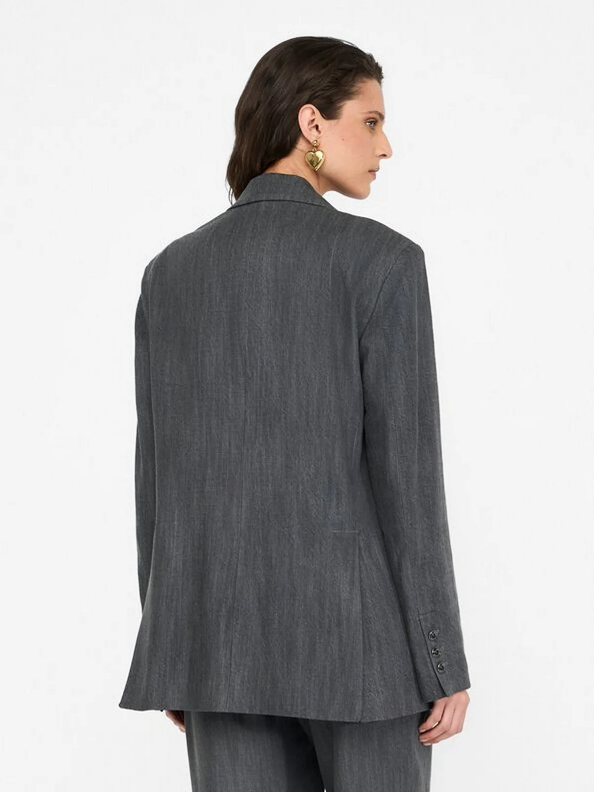 LIU JO BLUE DENIM Giacca Donna UF5141D0266 87457 Den.Grey tailoring w - Image 5