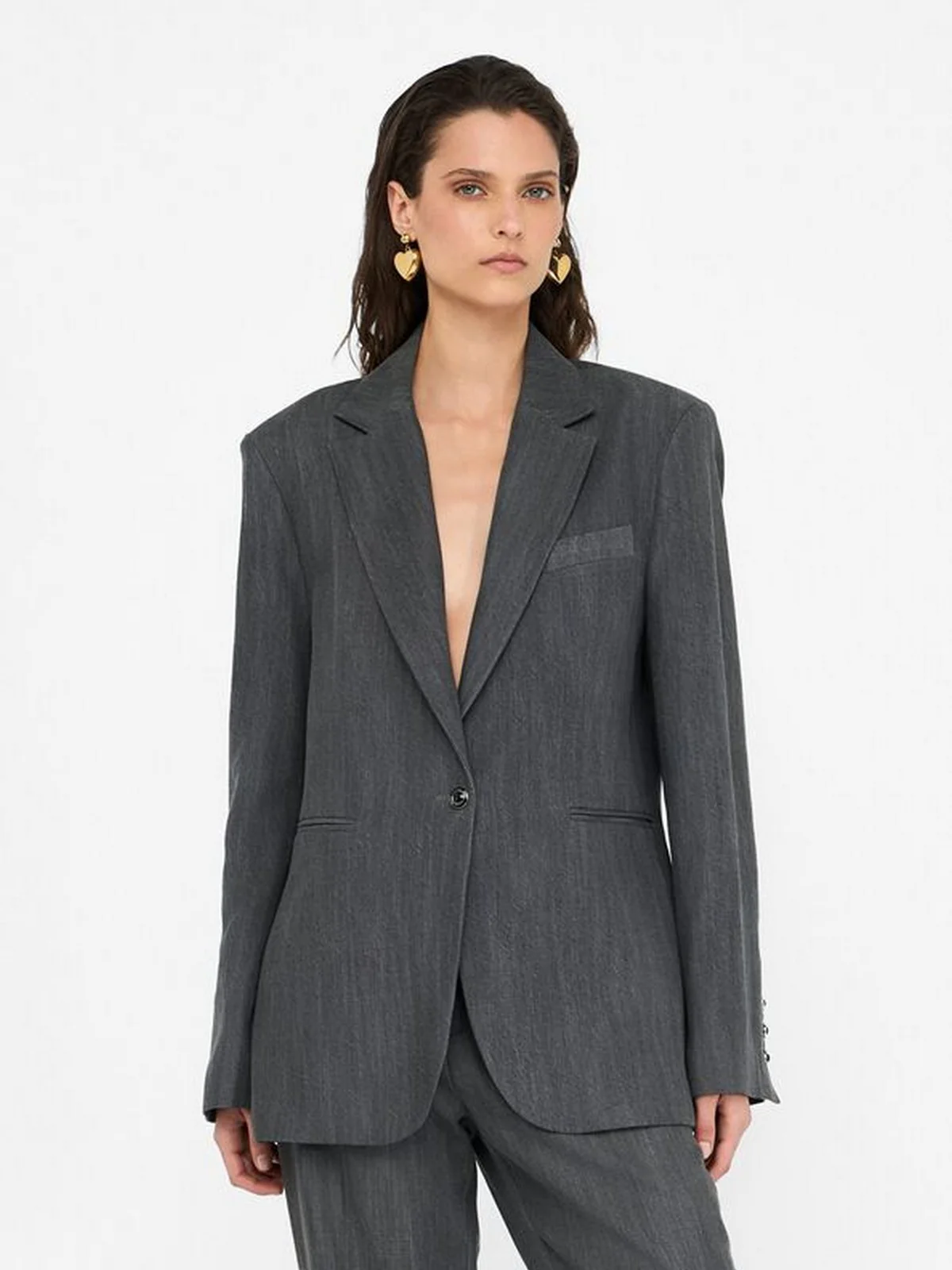 LIU JO BLUE DENIM Giacca Donna UF5141D0266 87457 Den.Grey tailoring w - Image 6