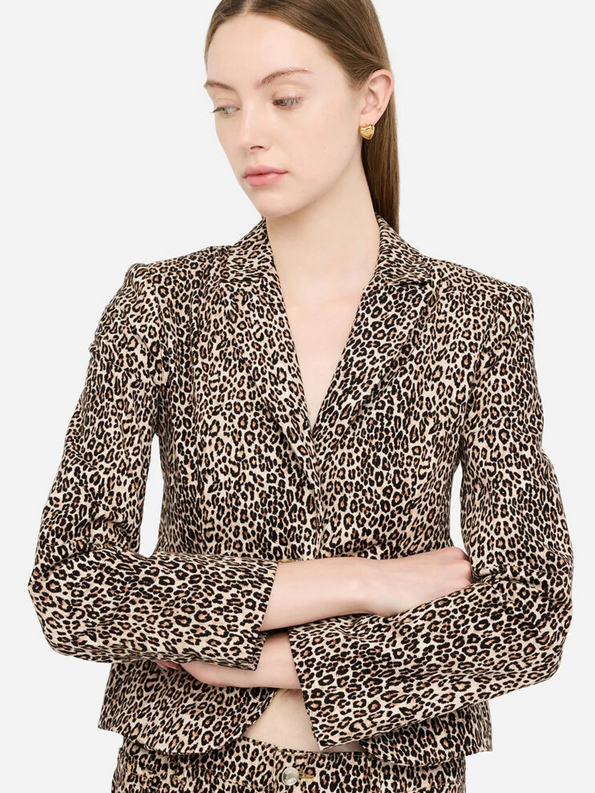 LIU JO BLUE DENIM Giacca Donna  UF5194T016A M9766 Micro spotted beige - Image 3