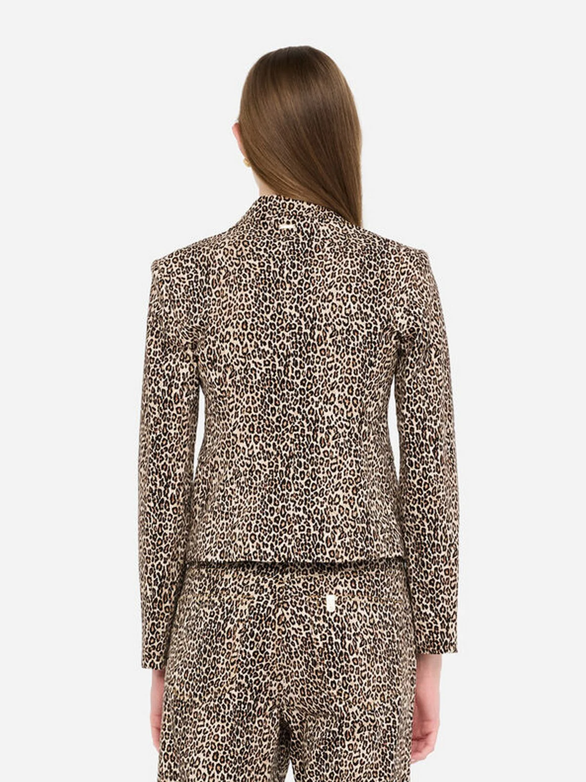 LIU JO BLUE DENIM Giacca Donna  UF5194T016A M9766 Micro spotted beige - Image 5