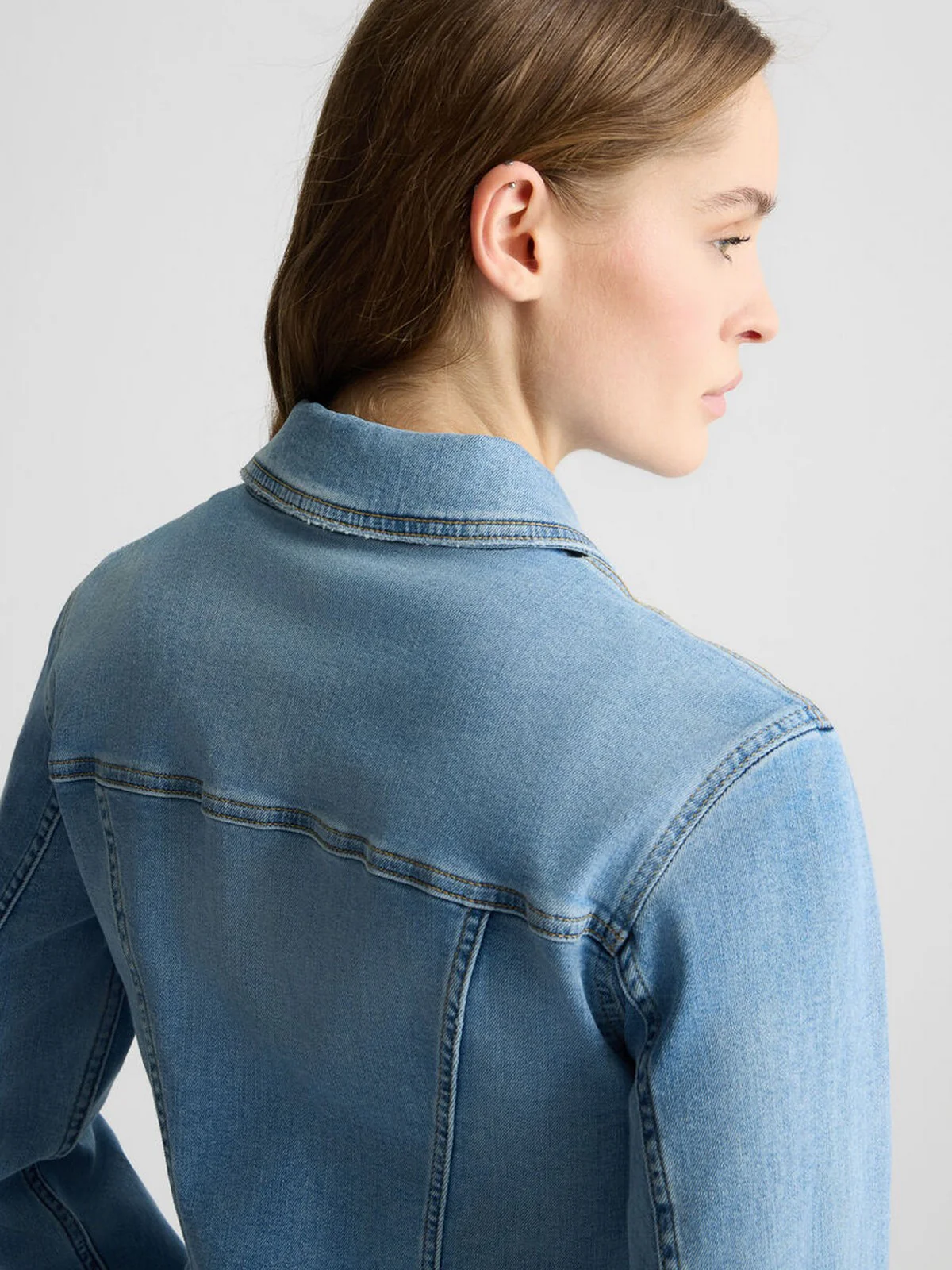 LIU JO BLUE DENIM Giubbino Donna UA5046DS615 78848 Blu - Image 6