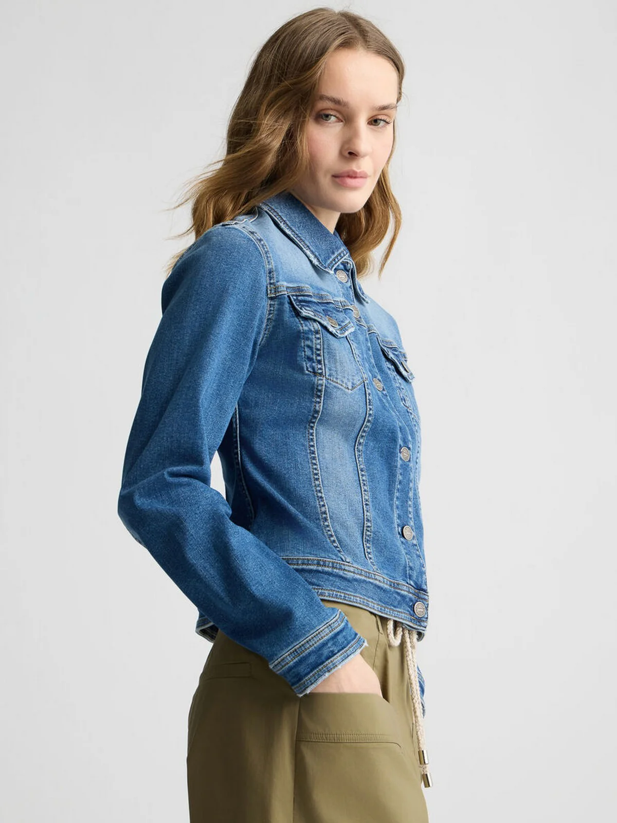 LIU JO BLUE DENIM Giubbino Donna  UA5046DS615 78849 Blu - Image 5