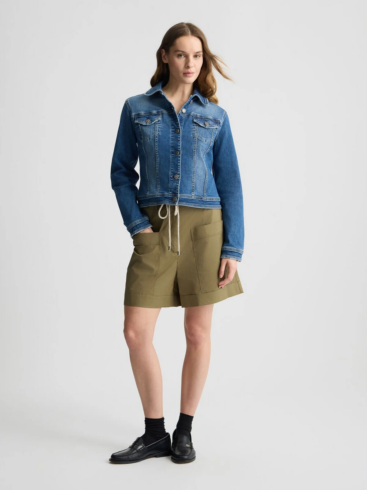 LIU JO BLUE DENIM Giubbino Donna  UA5046DS615 78849 Blu - Image 7