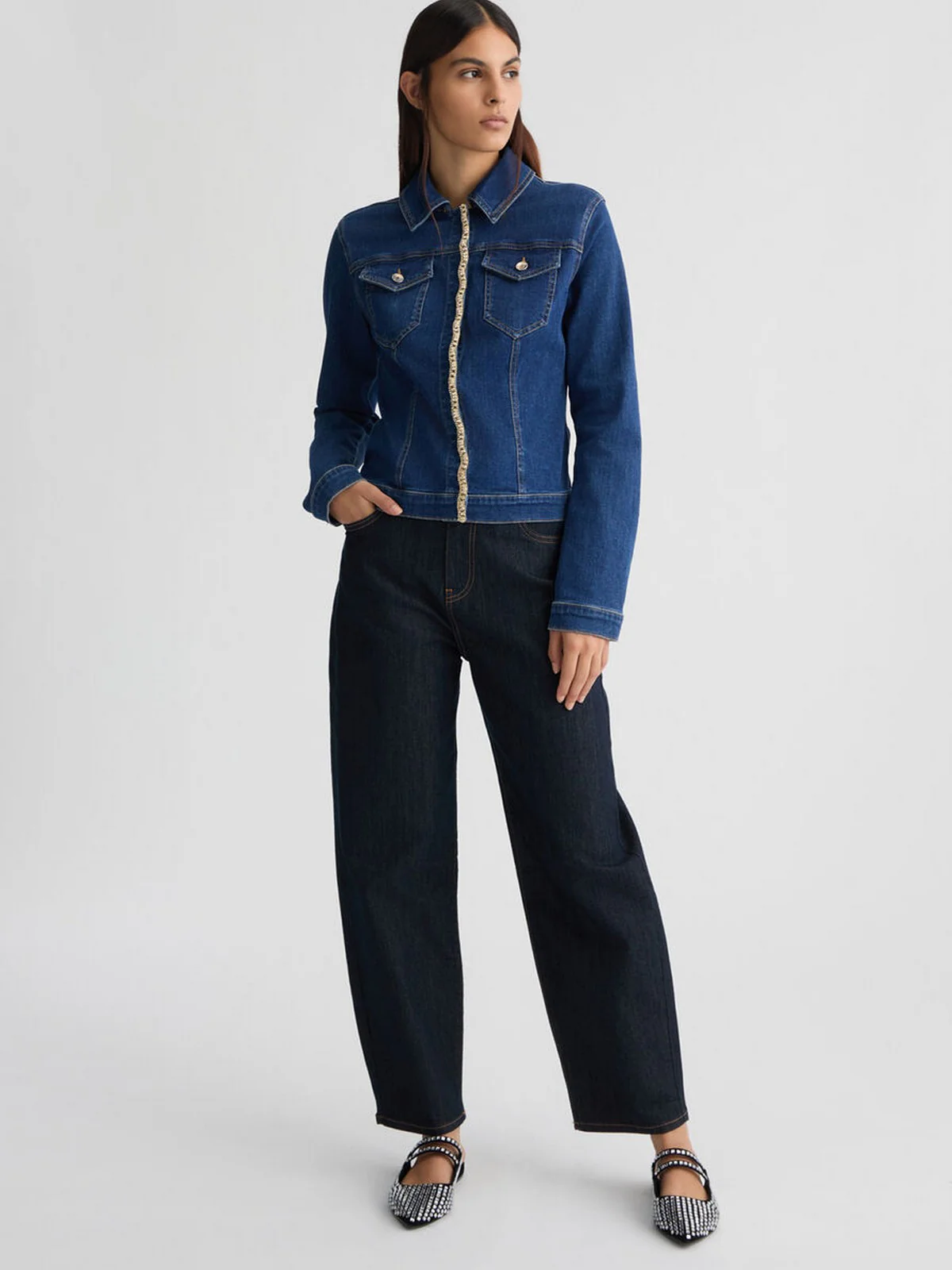 LIU JO BLUE DENIM Giubbino Donna  UA5143D0243 78828 Blu - Image 7