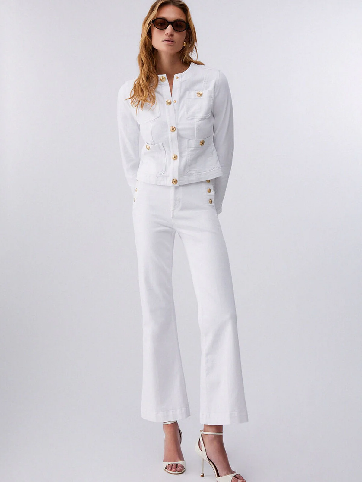 LIU JO BLUE DENIM Giubbino Donna  UA6260D0275 11111 BIANCO OTTICO - Image 2
