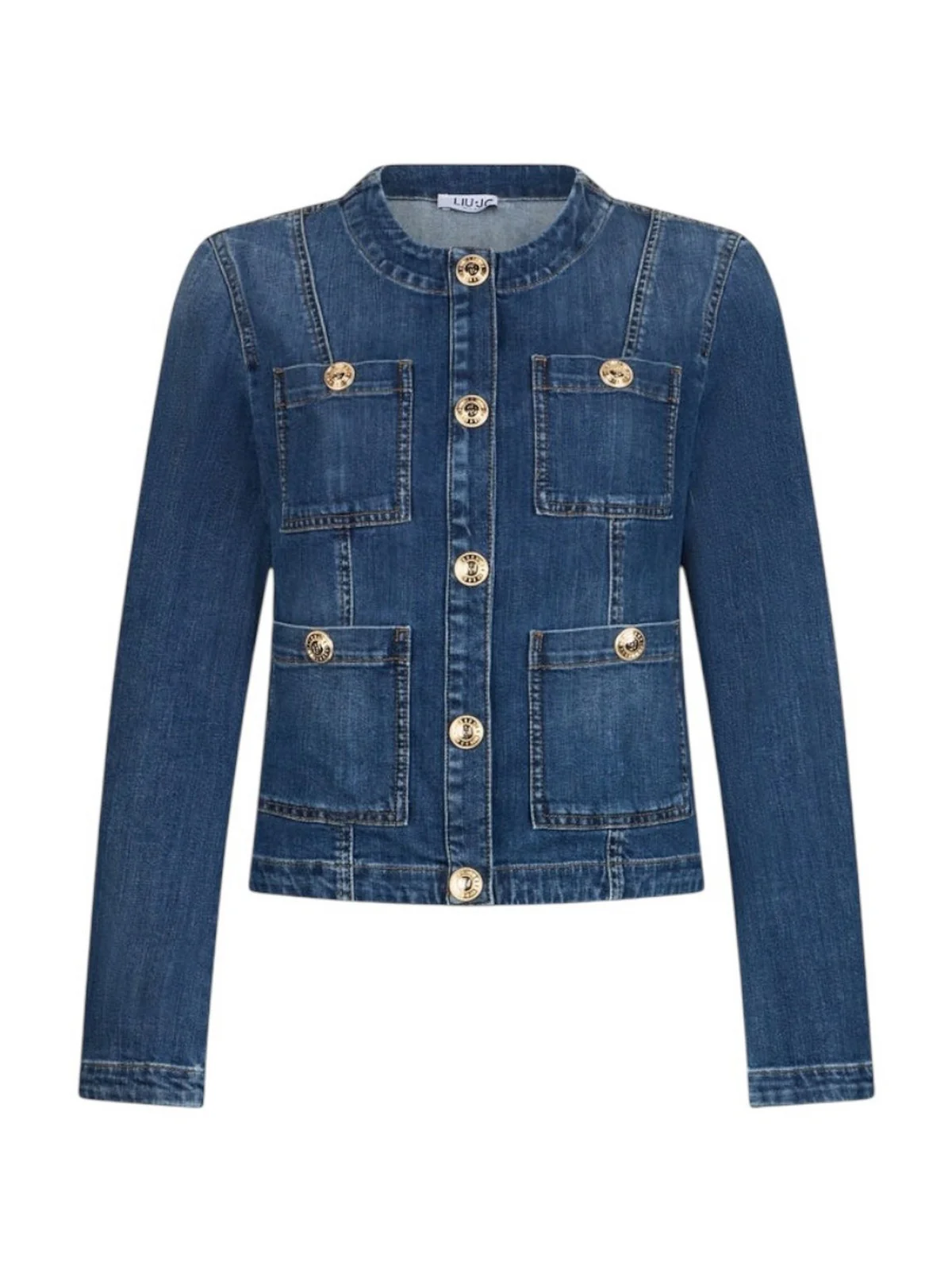 LIU JO BLUE DENIM Giubbino Donna UA6260D0275 78988 Den.Blue dk.buttons