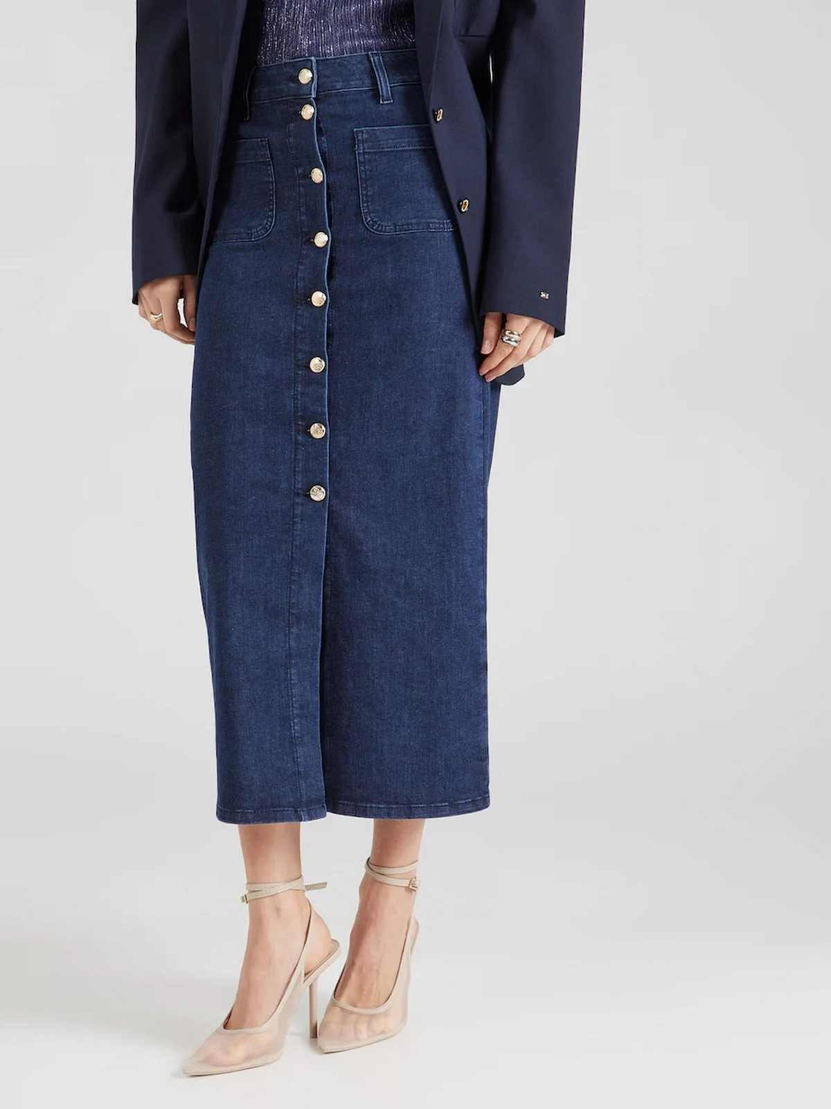 LIU JO BLUE DENIM Gonna Donna  UA5101D4925 78816 Blu - Image 2