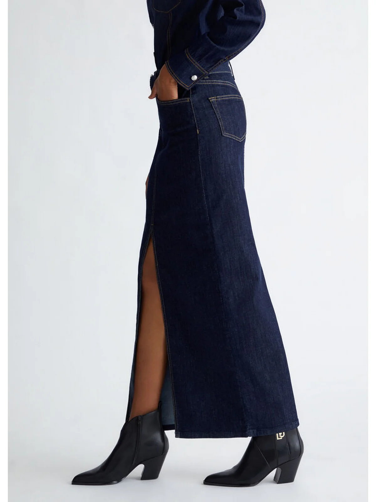 LIU JO BLUE DENIM Gonna Donna  UF4199D4925 77000 Blu - Image 2