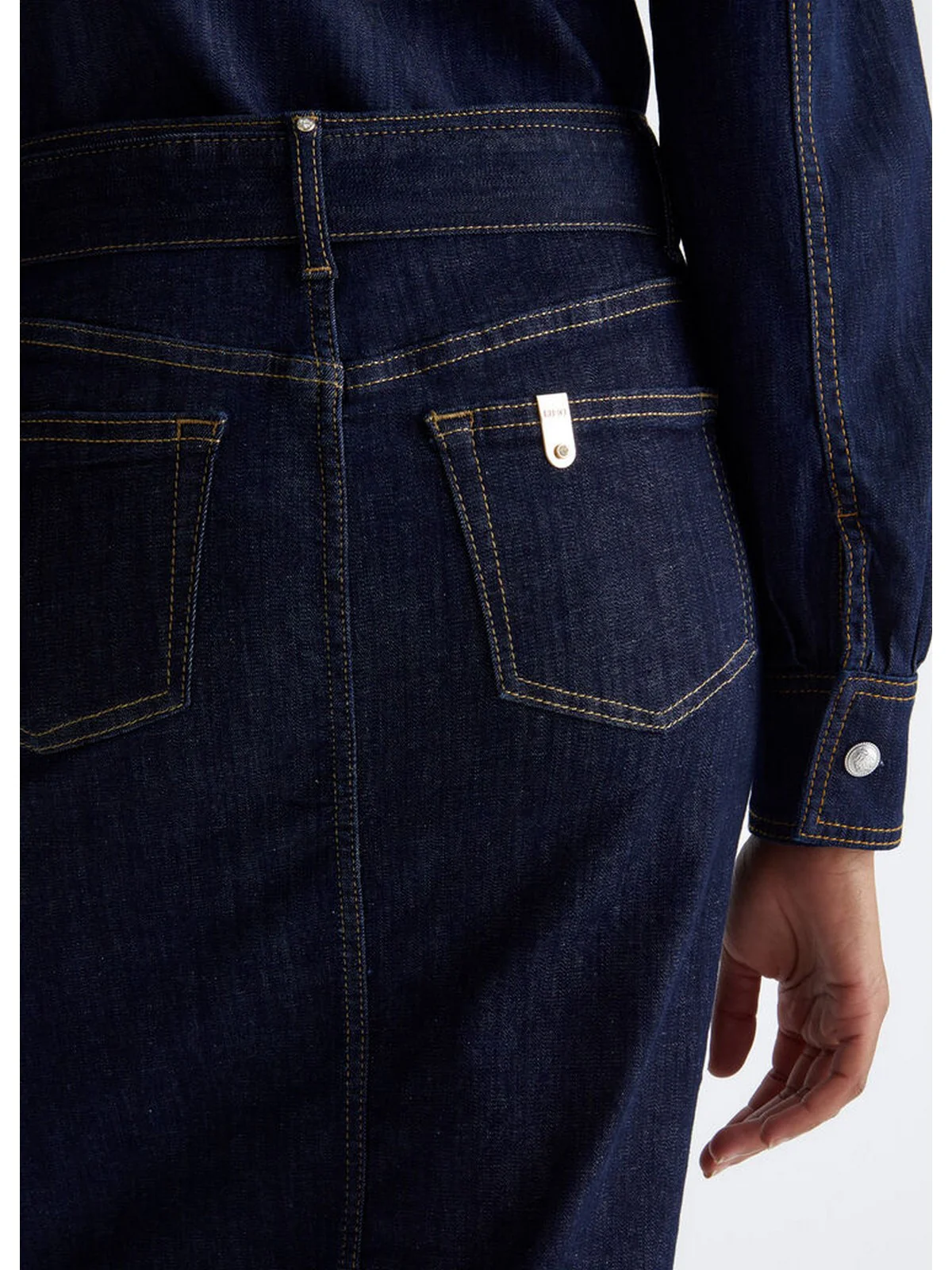 LIU JO BLUE DENIM Gonna Donna  UF4199D4925 77000 Blu - Image 4