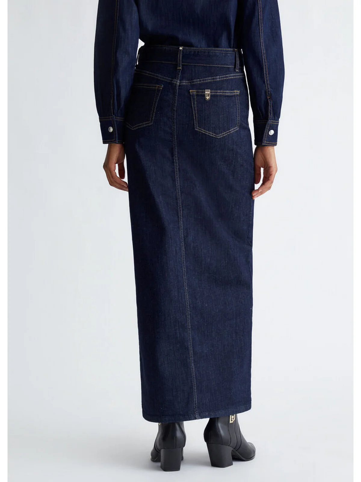 LIU JO BLUE DENIM Gonna Donna  UF4199D4925 77000 Blu - Image 5