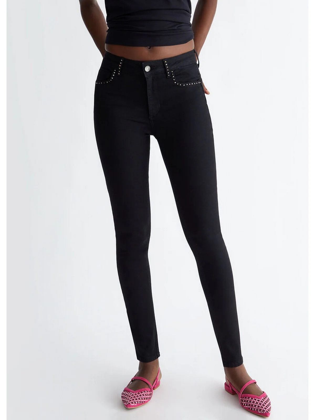 LIU JO BLUE DENIM Jeans Donna  UA4013D4188 87177 Nero - Image 3
