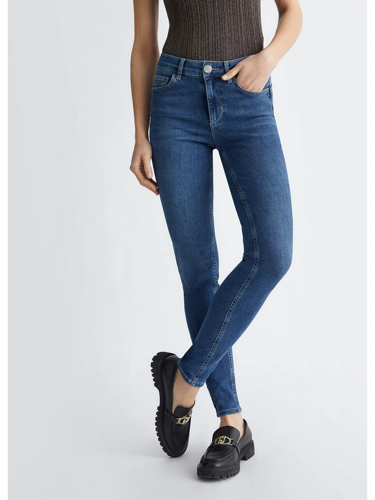 LIU JO BLUE DENIM Jeans Donna  UA4013D4896 78738 Blu - Image 2