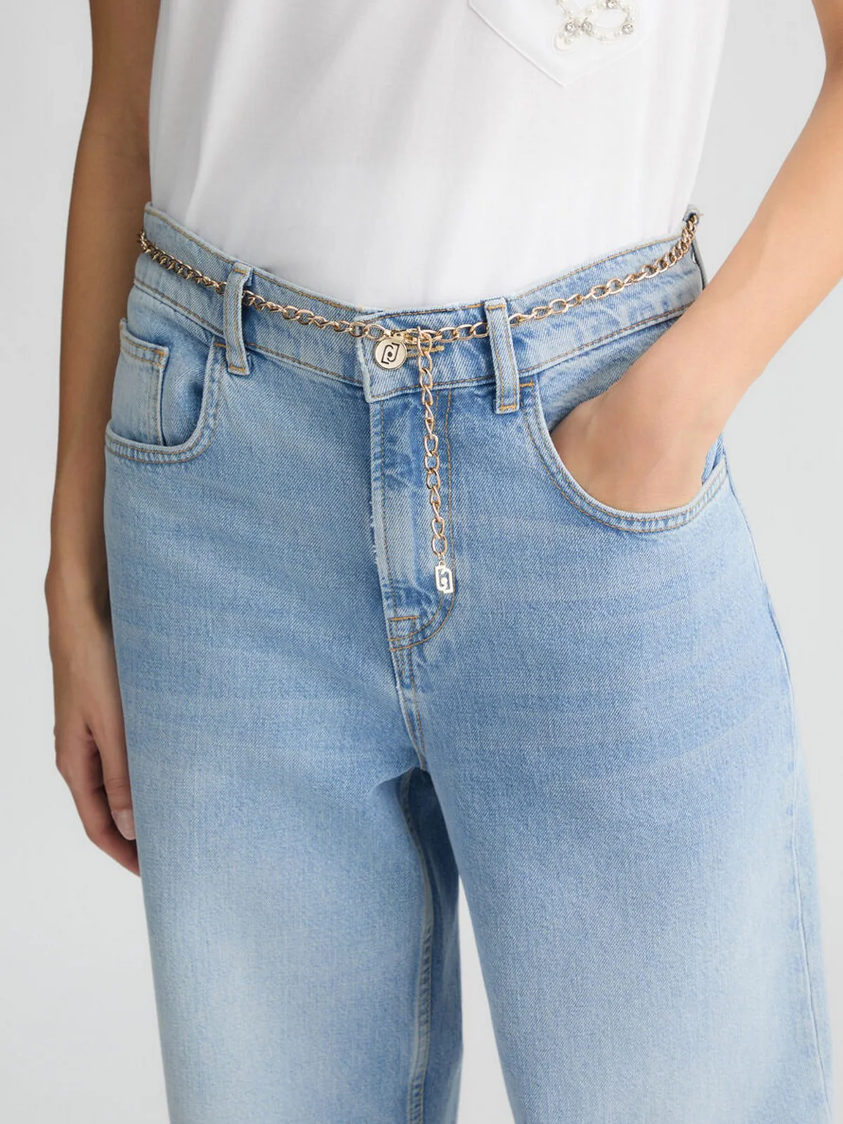 LIU JO BLUE DENIM Jeans Donna UA5186D4854 78840 Blu - Image 4