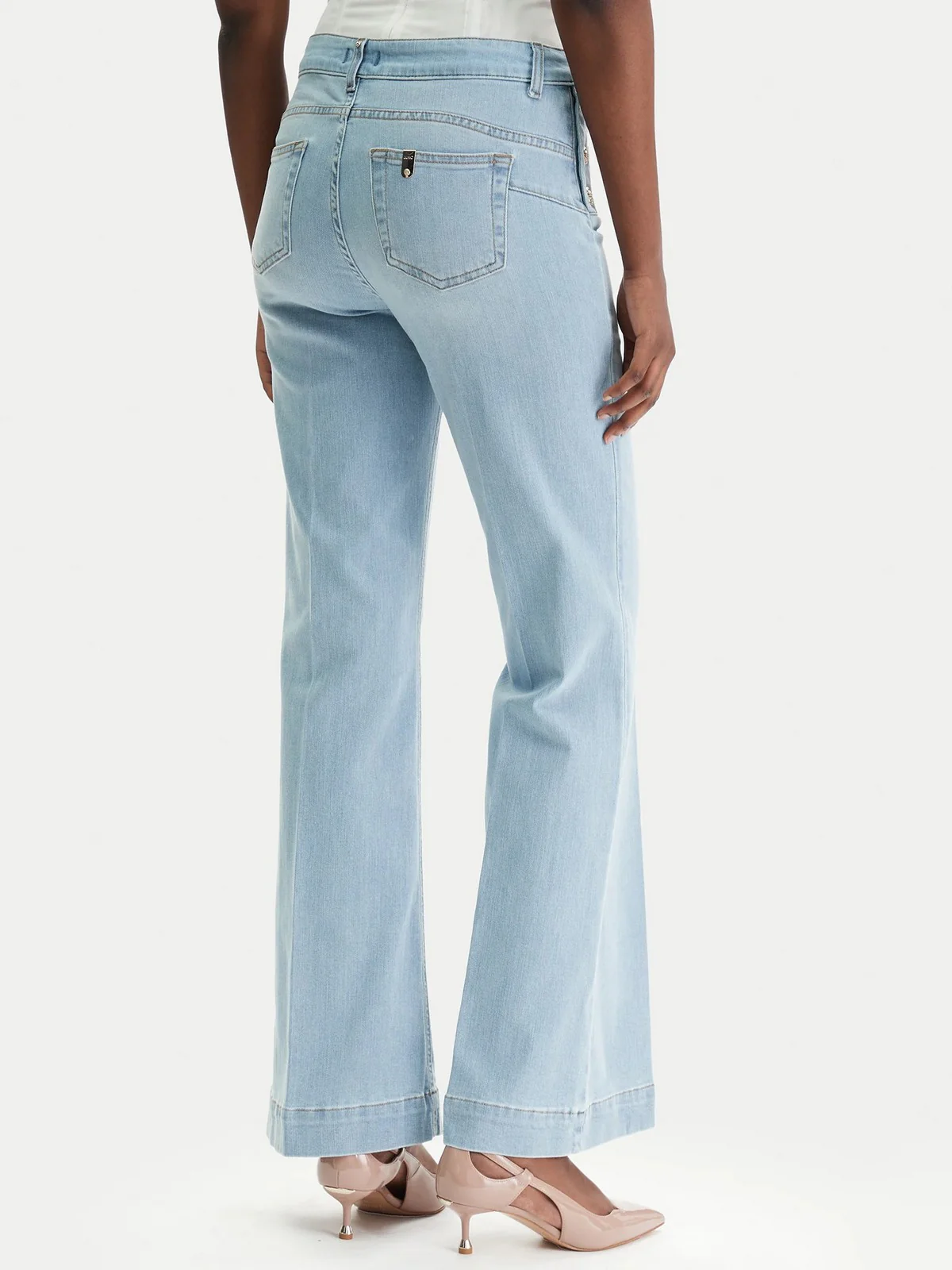 LIU JO BLUE DENIM Jeans Donna  UA6162D0275 78987 Den.Blue lt.buttons - Image 4