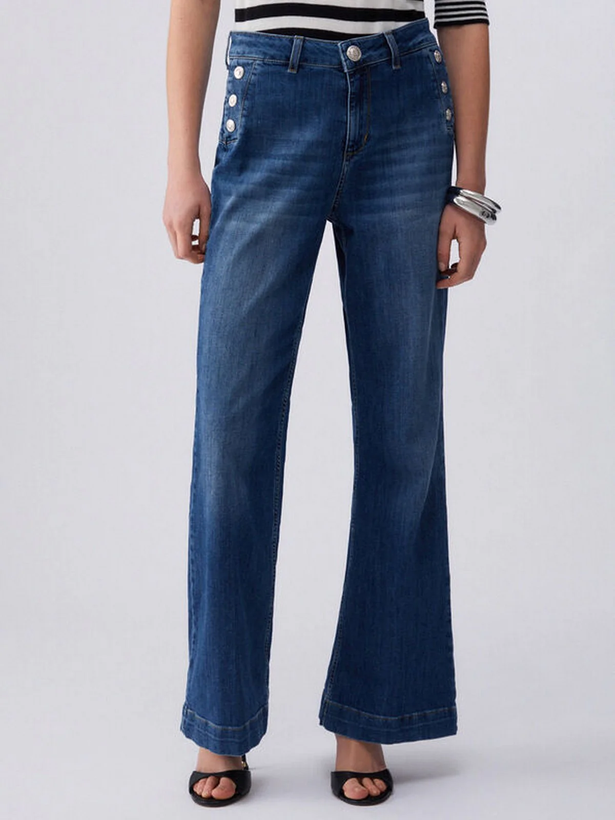 LIU JO BLUE DENIM Jeans Donna  UA6162D0275 78988 Den.Blue dk.buttons - Image 7