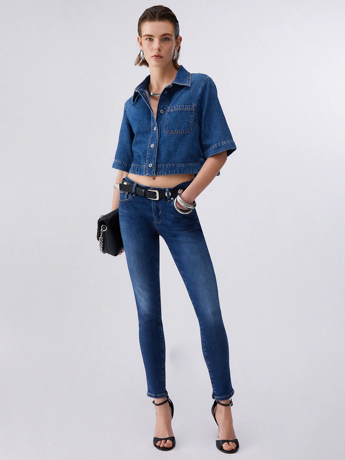 LIU JO BLUE DENIM Jeans Donna UA6183D0314 78994 Den.Blue dk.core was - Image 2