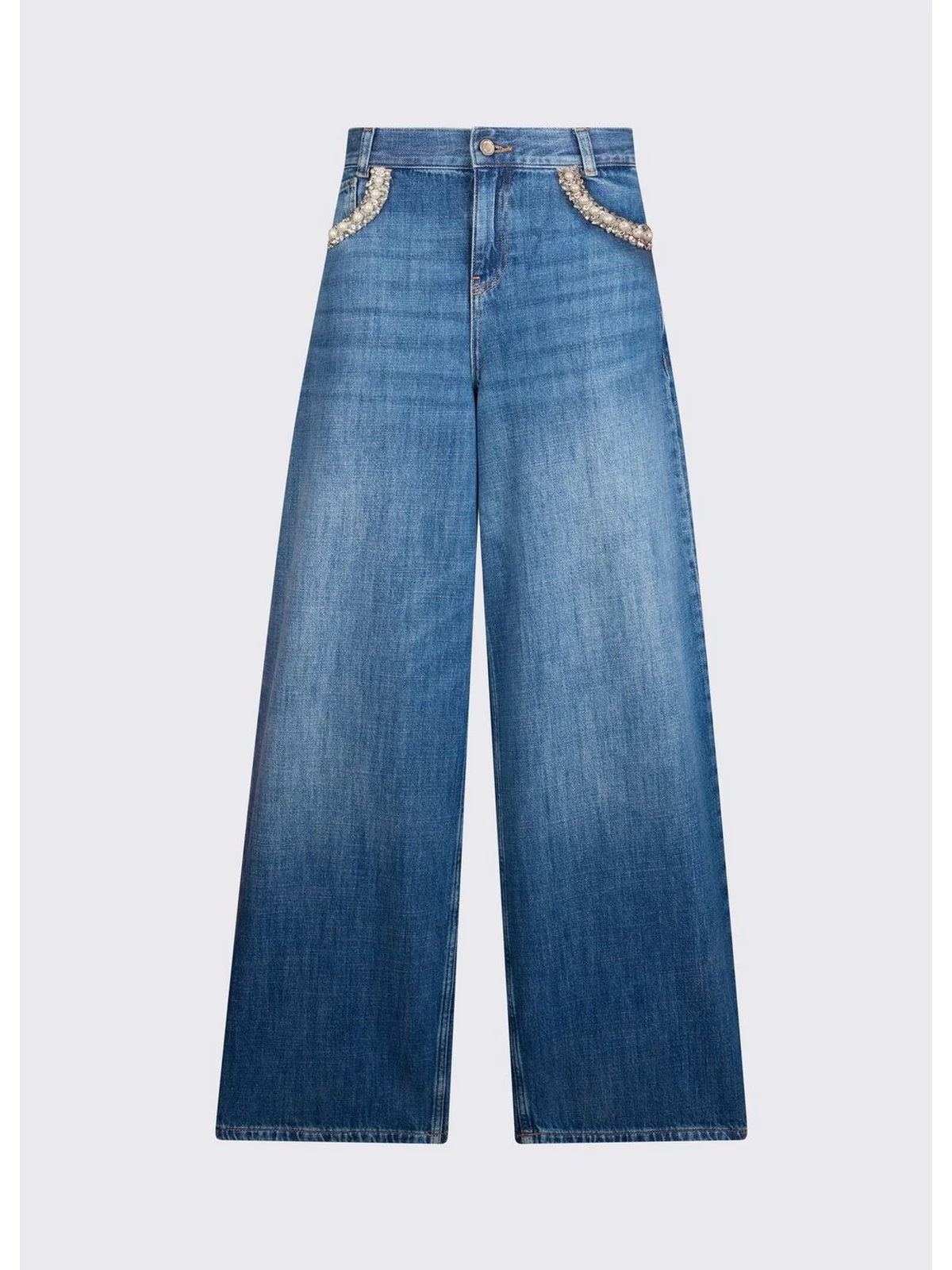 LIU JO BLUE DENIM Jeans Donna  UA6265DS082 79034 Den.Blu dk.str.pearl - Image 4