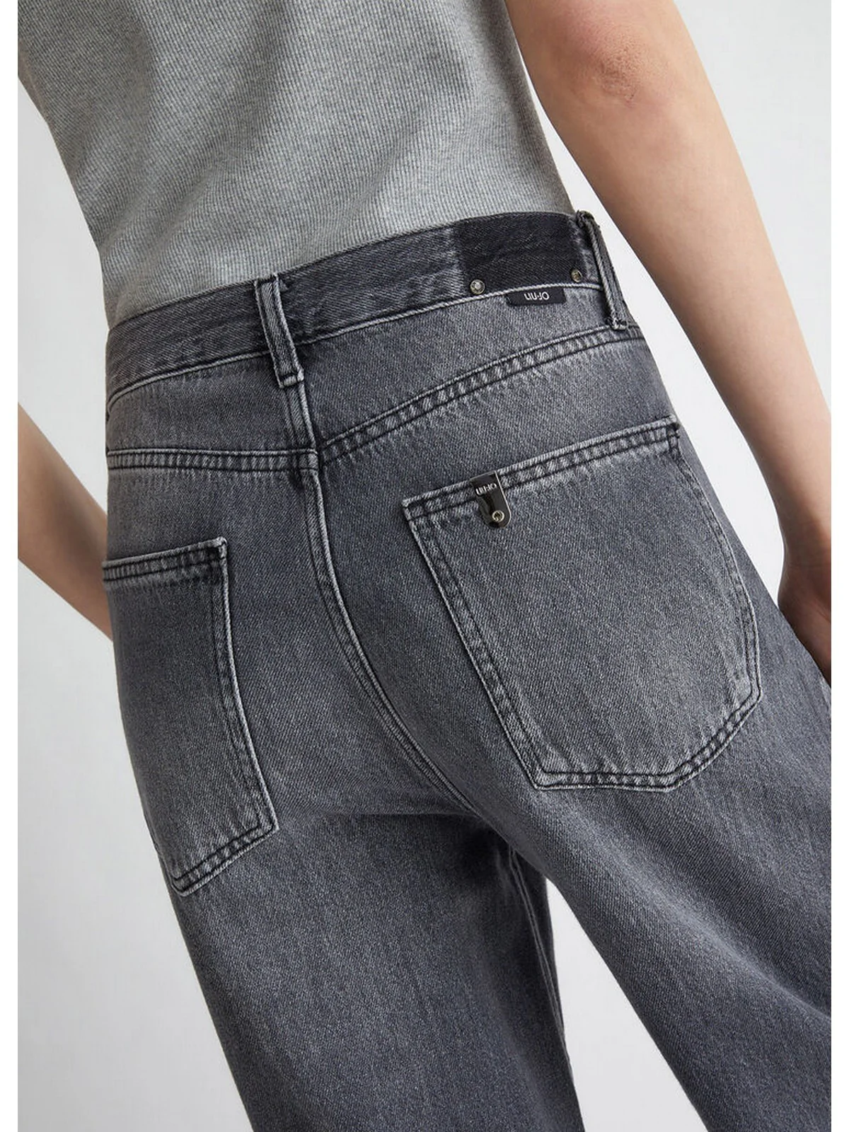 LIU JO BLUE DENIM Jeans Donna UF4129DS048 87309 Grigio - Image 4
