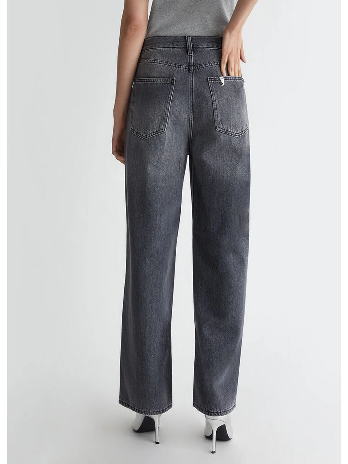 LIU JO BLUE DENIM Jeans Donna UF4129DS048 87309 Grigio - Image 5